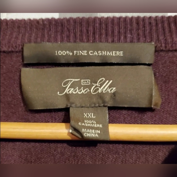 Tasso Elba Pure Cashmere Sweater - Picture 4 of 5